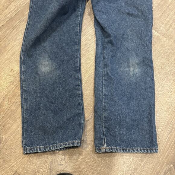 Vintage LL Bean Flannel Lined Blue Jeans Womens 10 Petite Outdoor Grunge 90s - Picture 8 of 10